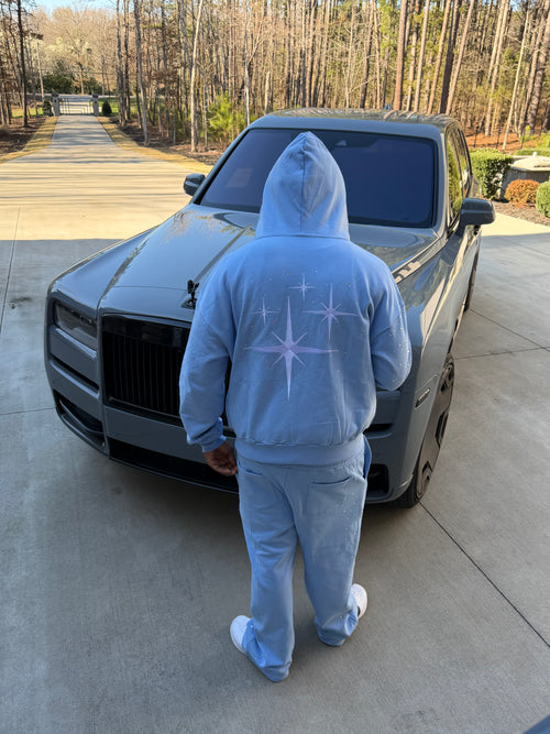 Baby Blue Rhinestone Jacket